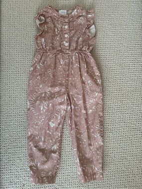 Dotti Shop Girls Rose Floral Jumpsuit Size 4